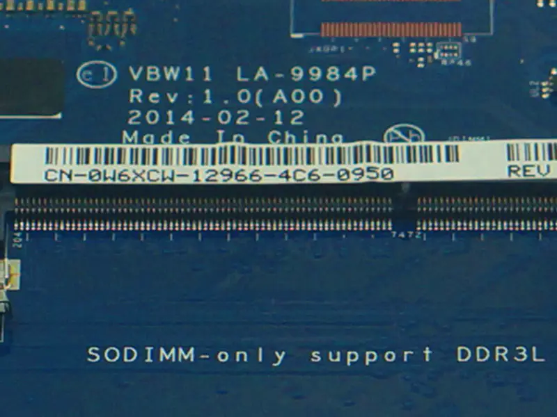Dell 0W6XCW motherboard