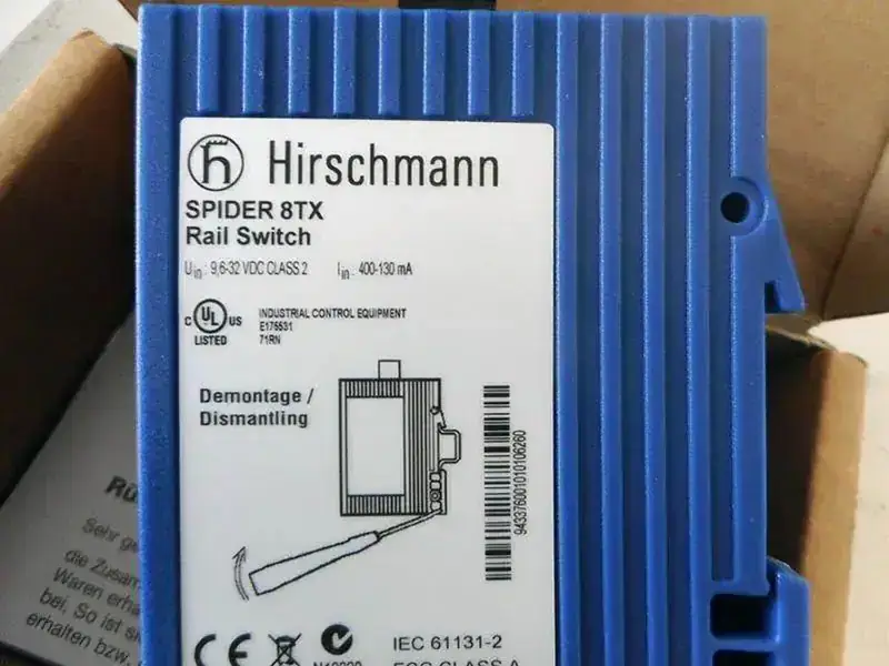 HIRSCHMANN 943-376-001 Ethernet-Schienen-Schalter