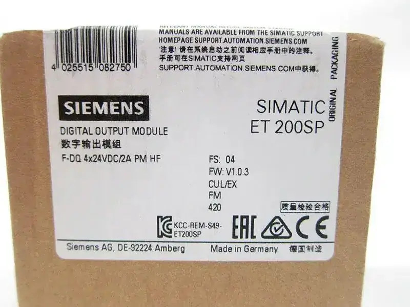 Siemens 6ES7136-6DB00-0CA0 PLC模組