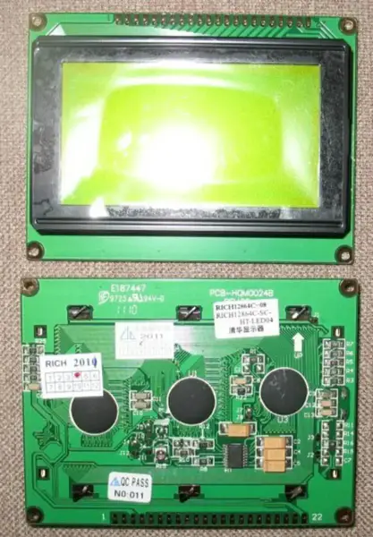 RICH12864C-08 RICH12864C-SC-HT-LED04 E187447 PCB-HQM0024B LCD board
