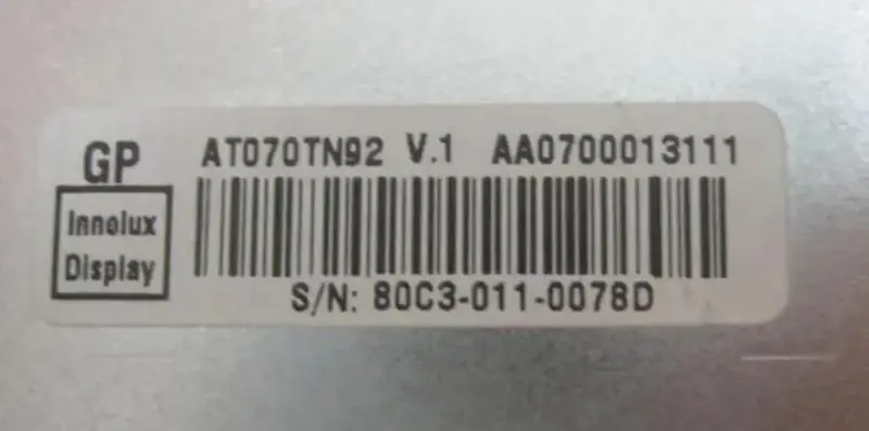Innolux AT070TN92 V.1 LCD panel