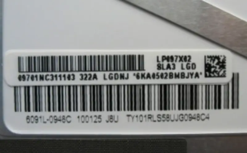 LG Display LP097X02-SLA3 LCD面板