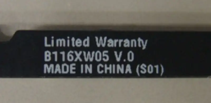 AUO B116XW05 V0 LCD panel replacement