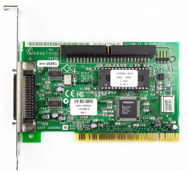 Adaptec AHA-2930CU PCI SCSI Controller Card 50-Pin industrial motherboard