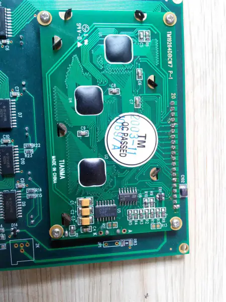 TIANMA TM19264DBCW7 P-1 LCD board