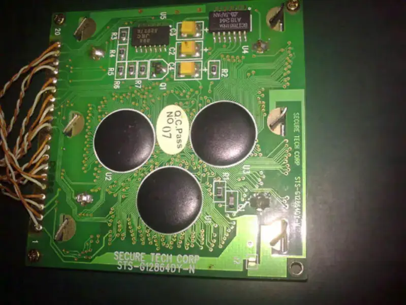 Secure Tech STS-G12864DY-N LCD-Platine