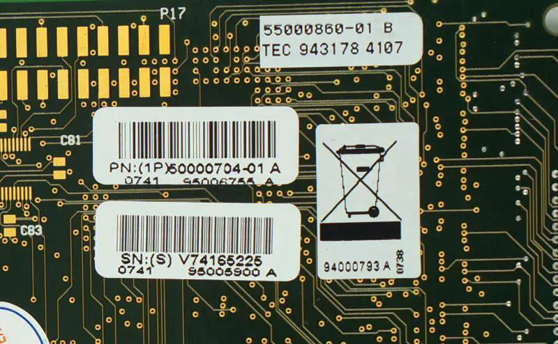 50000704-01 A 932218 55000860-01 REV A Industrial DIGI Acceleport XP 16-Port PCI-Karte