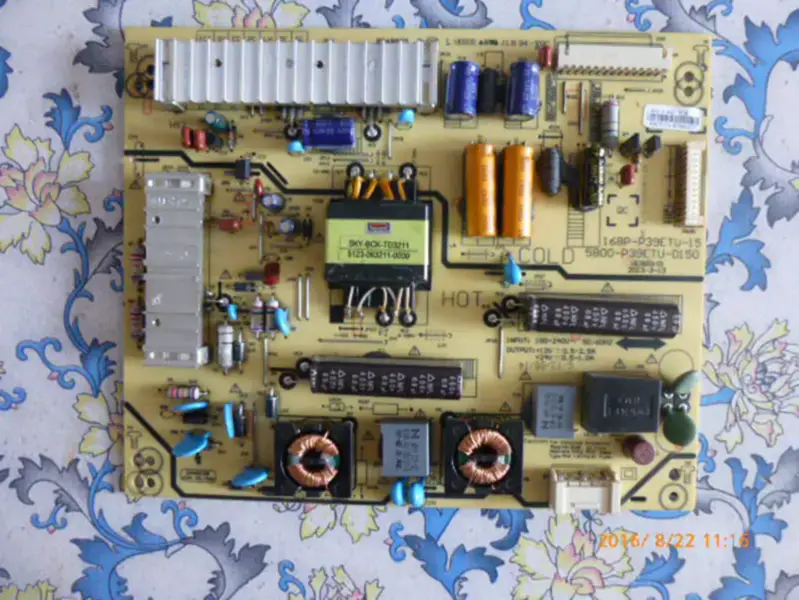 SANYO 39CE920LED 168P-P39ETU-15 5800-P39ETU-0150 Power Supply Board