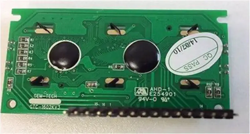 GEM-TECH GTC-1602KV3 AHD-1 E254901 94V-0 LCD-Platine