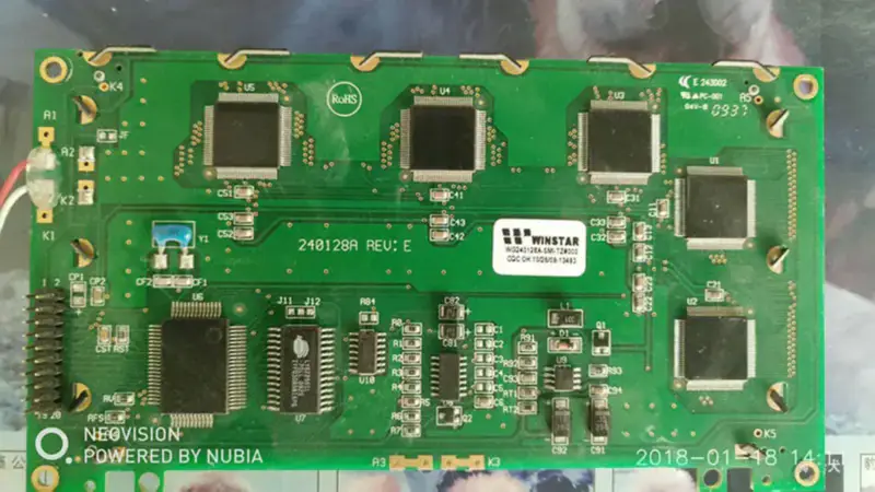 WG 240128A-SMI-TZ#000 REV:E LCD-Platine