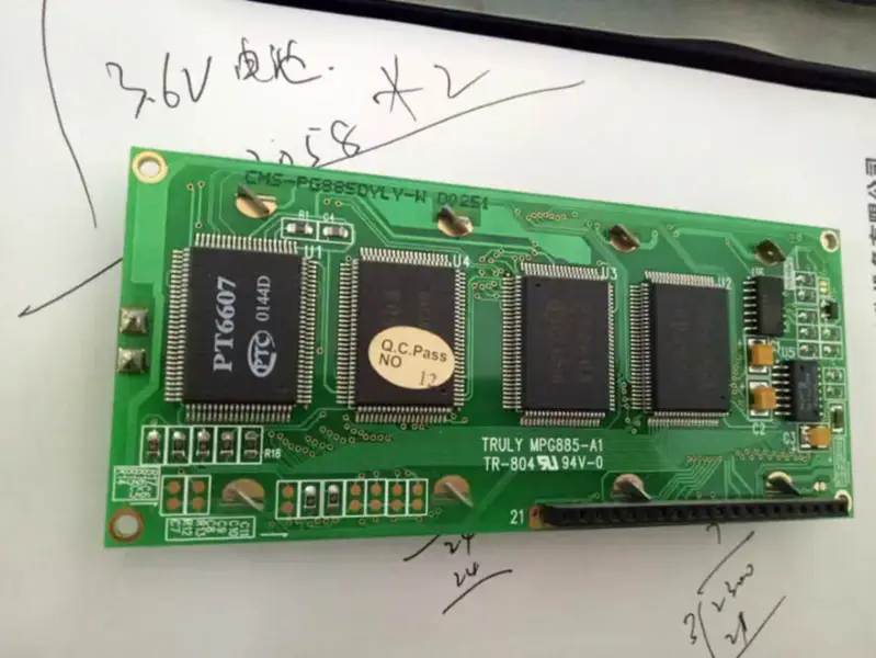 CMS-PG885DYLY-W TRULY MPG885-A1 TR-804 94V-0 LCD board