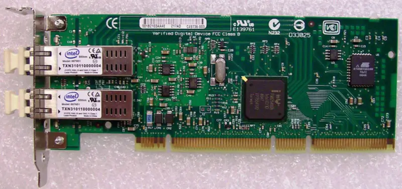 Intel PWLA8492MFG3L20 PRO/1000 MF PCI-X 雙纖維適配器