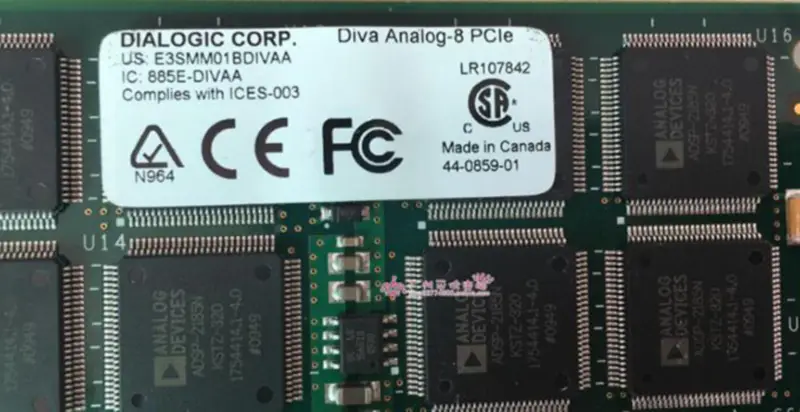 Dialogic Corp 885E-DIVAA Diva Analog-8 PCIE Voice Card