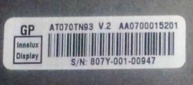 Innolux AT070TN93 V.2 LCD面板