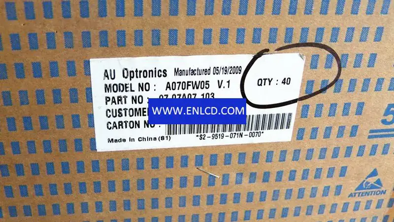 AUO A070FW05 V1 LCD panel