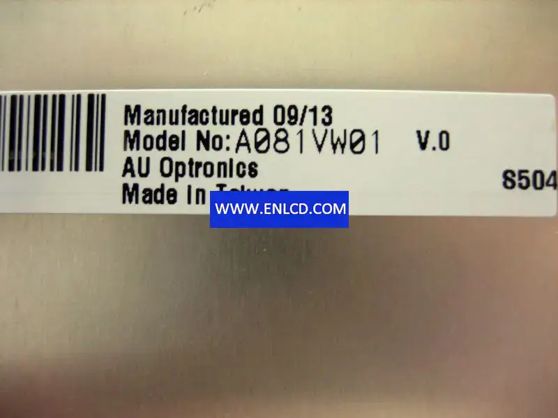 AUO A081VW01 V0 LCD面板替代品