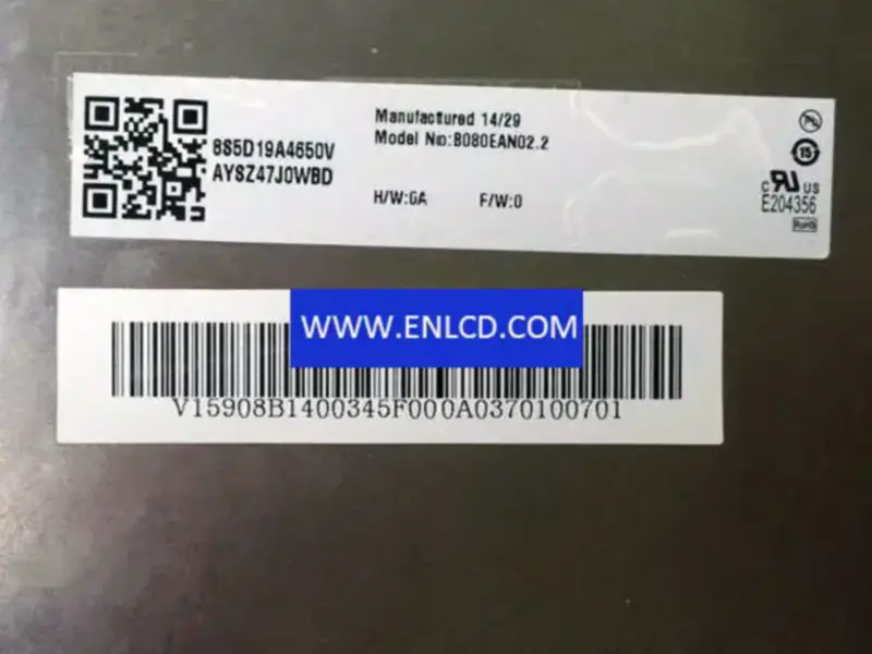 AUO B080EAN02.2 LCD panel