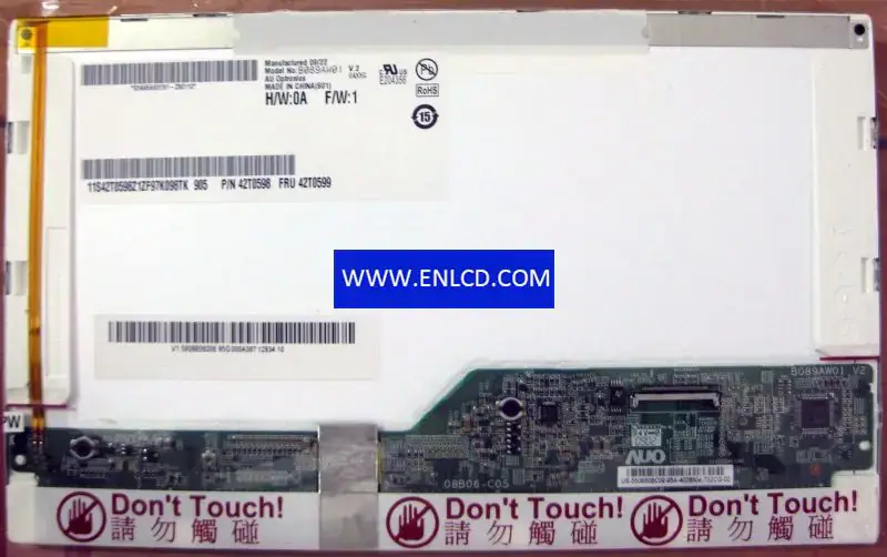 AUO B089AW01 V2 LCD panel Touchscreen replacement