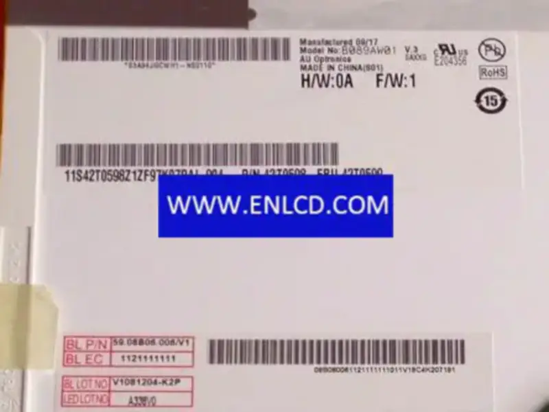 AUO B089AW01 V3 LCD panel for Netbook PC