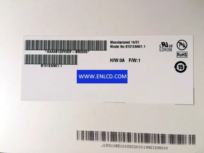 AUO B101EAN01.1 LCD panel