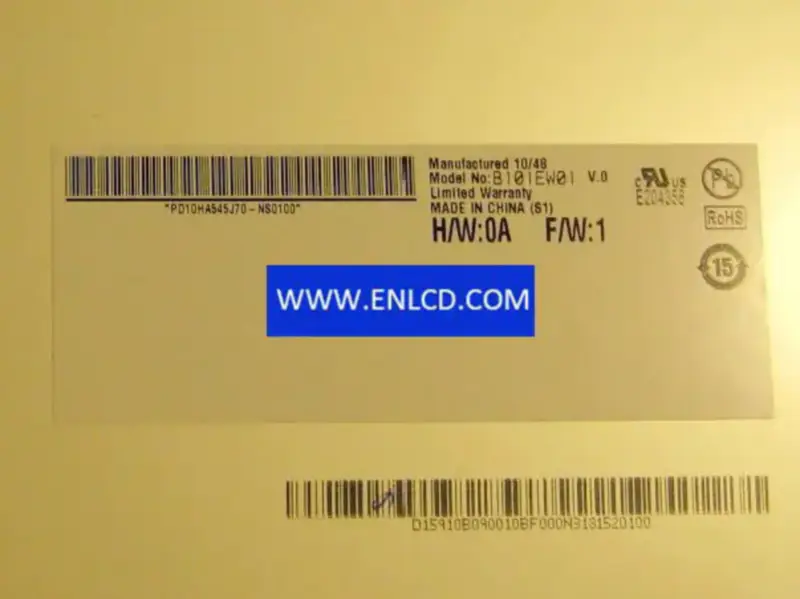 AUO B101EW01 V0 LCD panel replacement for Laptop