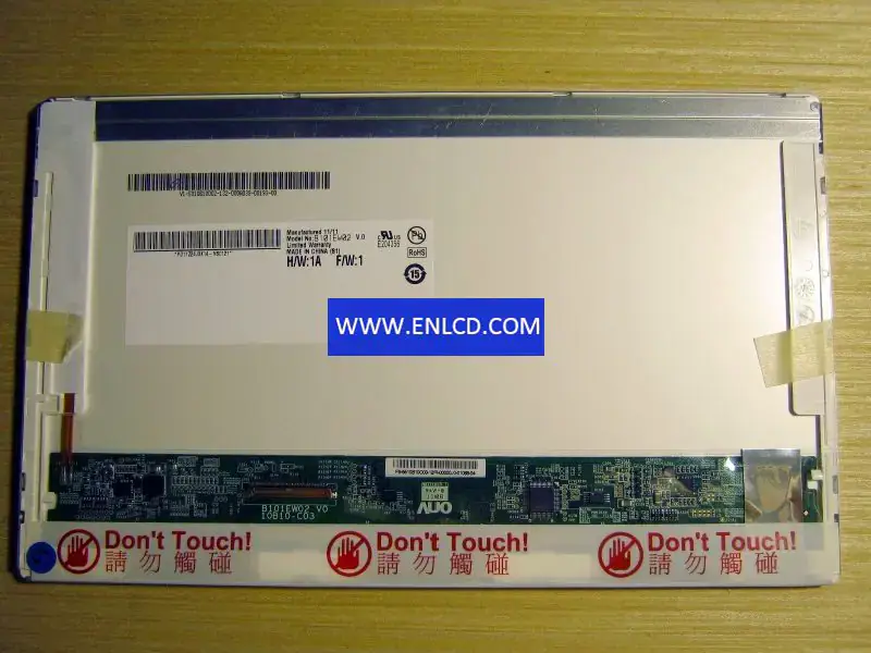 AUO B101EW02 V0 LCD panel replacement for Laptop