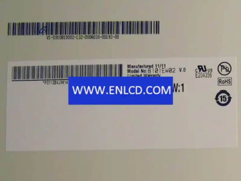 AUO B101EW02 V0 LCD panel replacement for Laptop