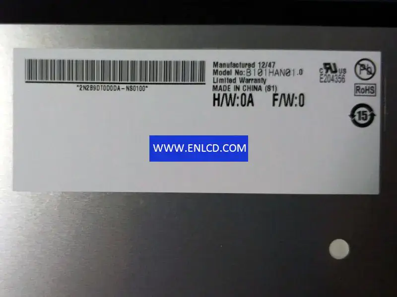 AUO B101HAN01.0 LCD panel for Pad & Tablet