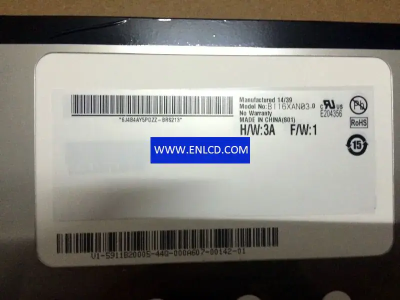 AUO B116XAN03.0 HW3A LCD panel
