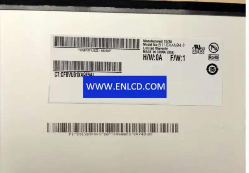 AUO B116XAN04.0 HW1A LCD panel