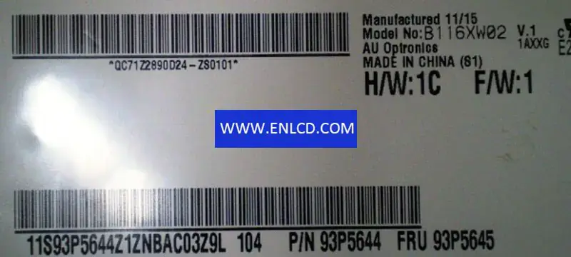 AUO B116XW02 V1 LCD panel