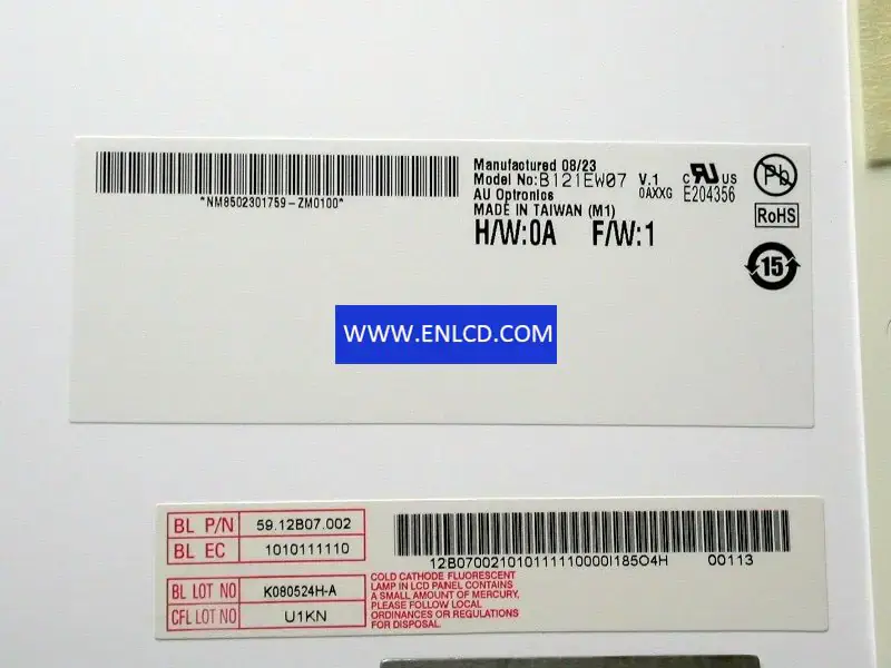 AUO B121EW07 V1 LCD面板