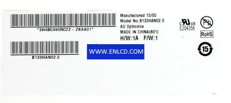 AUO B133HAN02.0 LCD panel