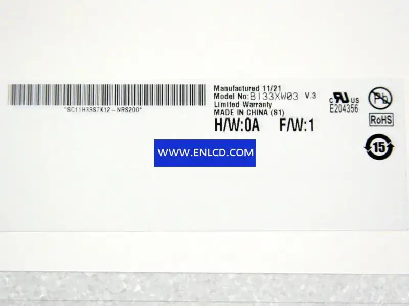 AUO B133XW03 V3 LCD panel