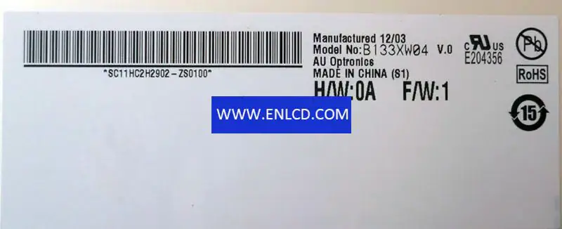AUO B133XW04 V0 LCD panel