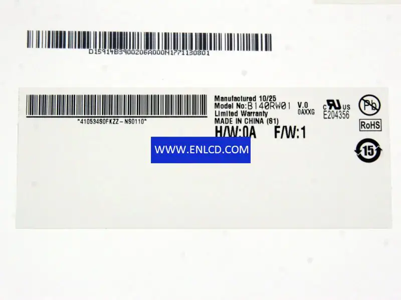 AUO B140RW01 V0 LCD panel