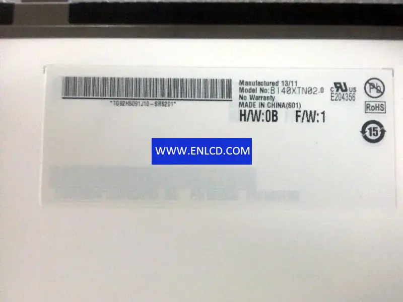AUO B140XTN02.0 LCD panel for Laptop