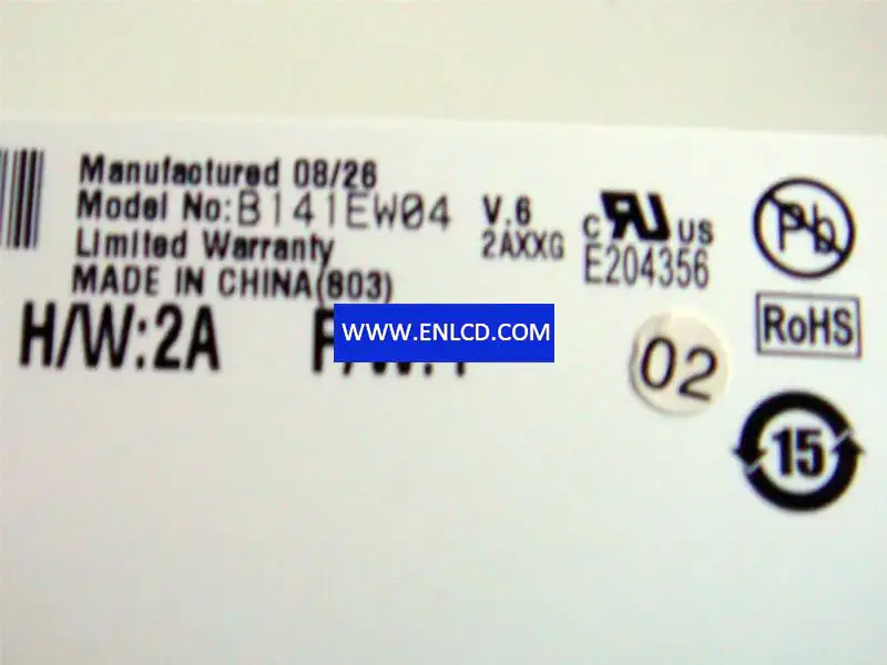 AUO B141EW04 V6 LCD面板