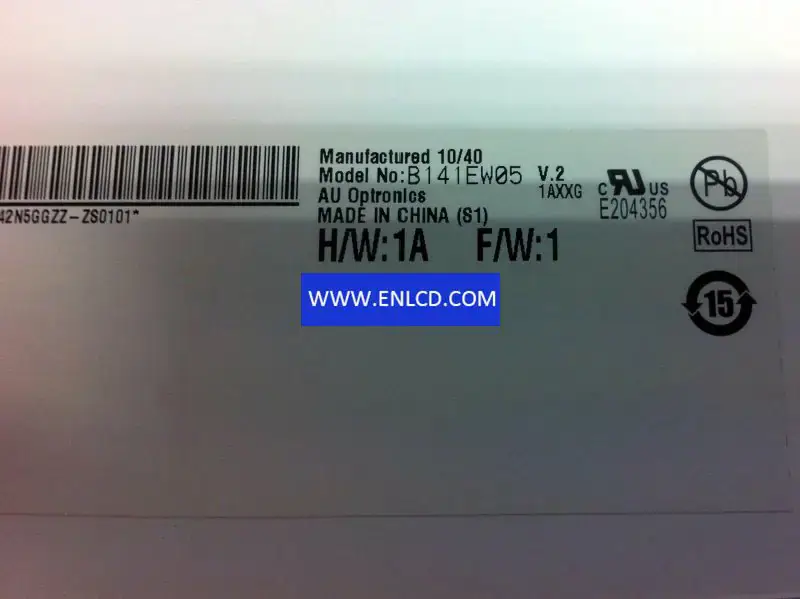 AUO B141EW05 V2 筆記型電腦LCD面板