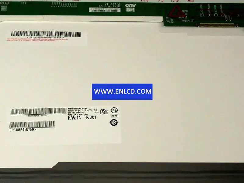 AUO B141PW03 V0 LCD面板