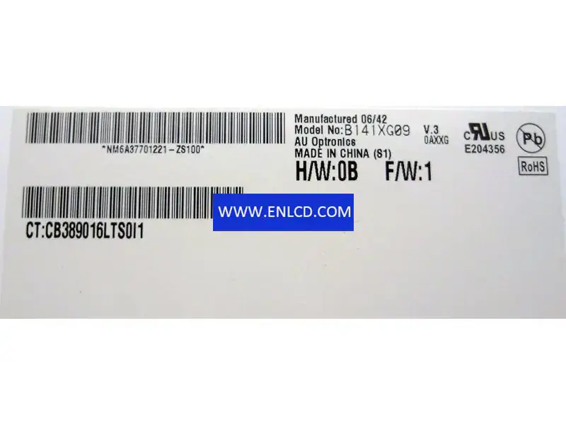 AUO B141XG09 V3 LCD面板