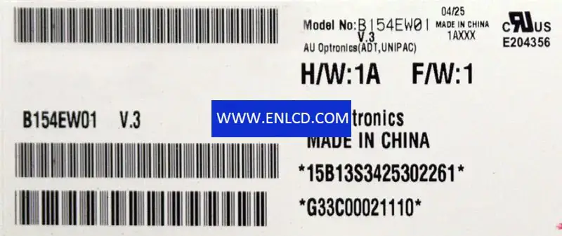 AUO B154EW01 V3 LCD面板