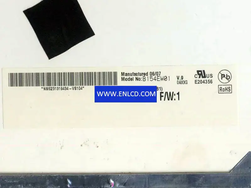 AUO B154EW01 V9 LCD面板