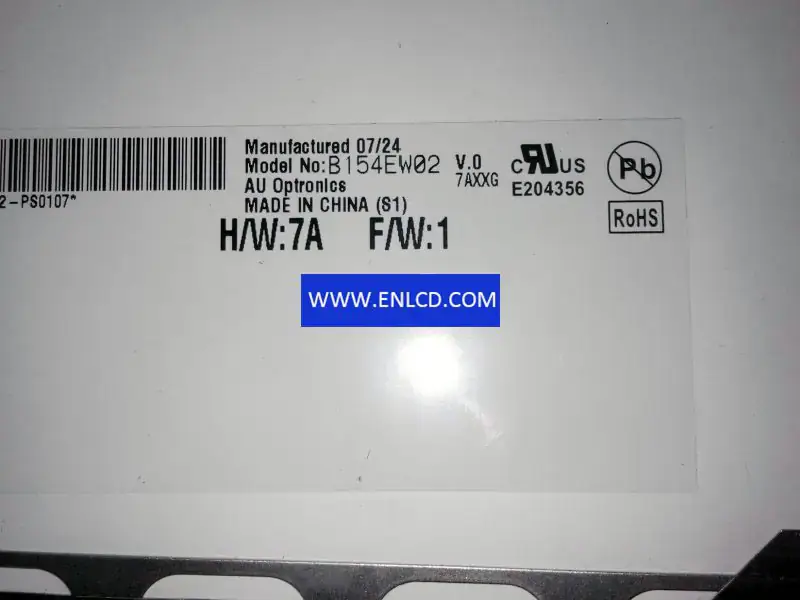 AUO B154EW02 V0 HW3A LCD面板