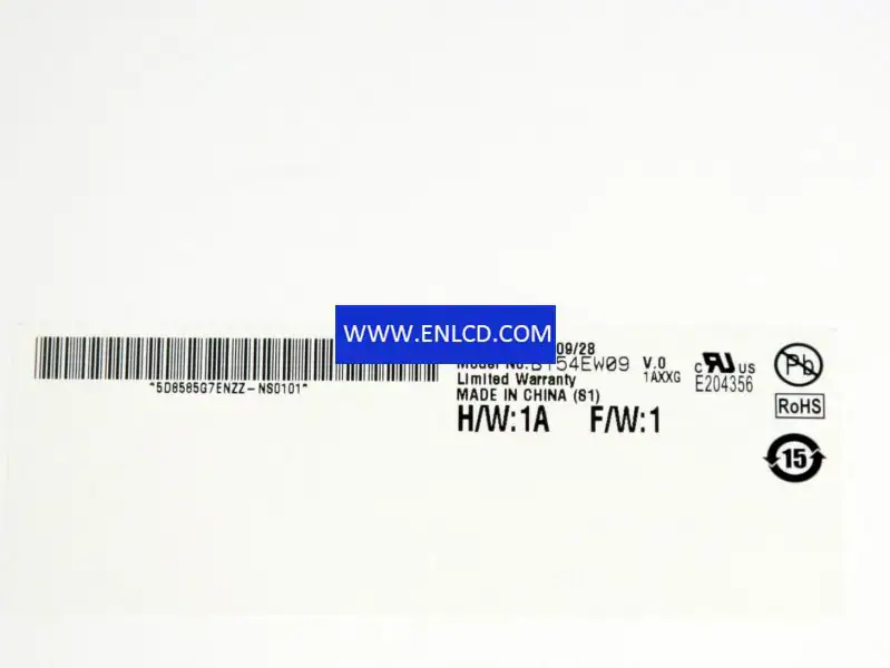 AUO B154EW09 V0 LCD面板替換