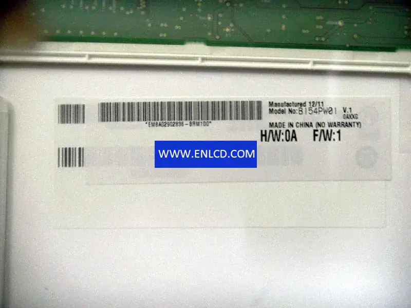 AUO B154PW01 V1 筆記型電腦LCD面板