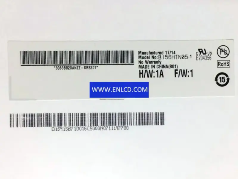 AUO B156HTN05.1 LCD panel