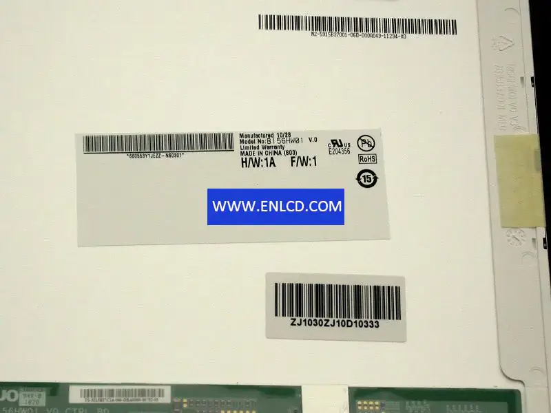AUO B156HW01 V0 LCD panel replacement for Laptop