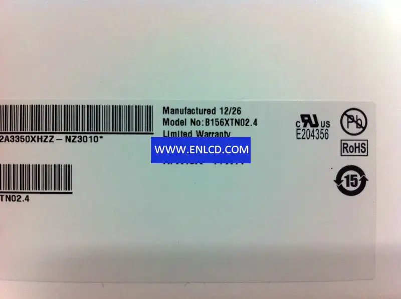 AUO B156XTN02.4 LCD panel for Laptop