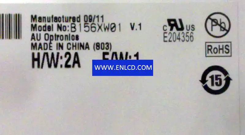 AUO B156XW01 V1 LCD面板
